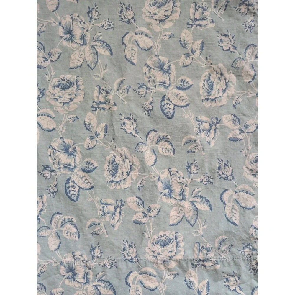 Vintage Rare Ralph Lauren MEADOWLAND Pillowcase Standard USA Blue Rose Floral